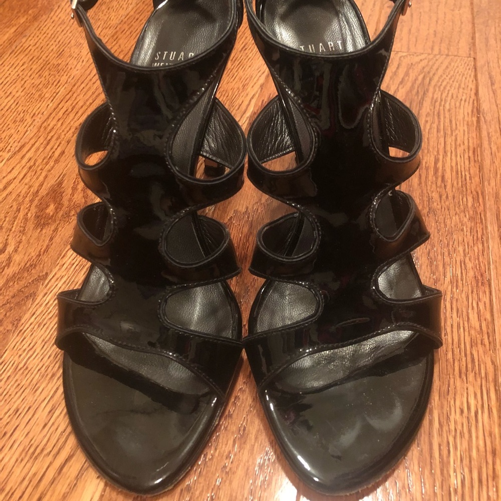 Stuart Weitzman Black Patent Leather Heels 8